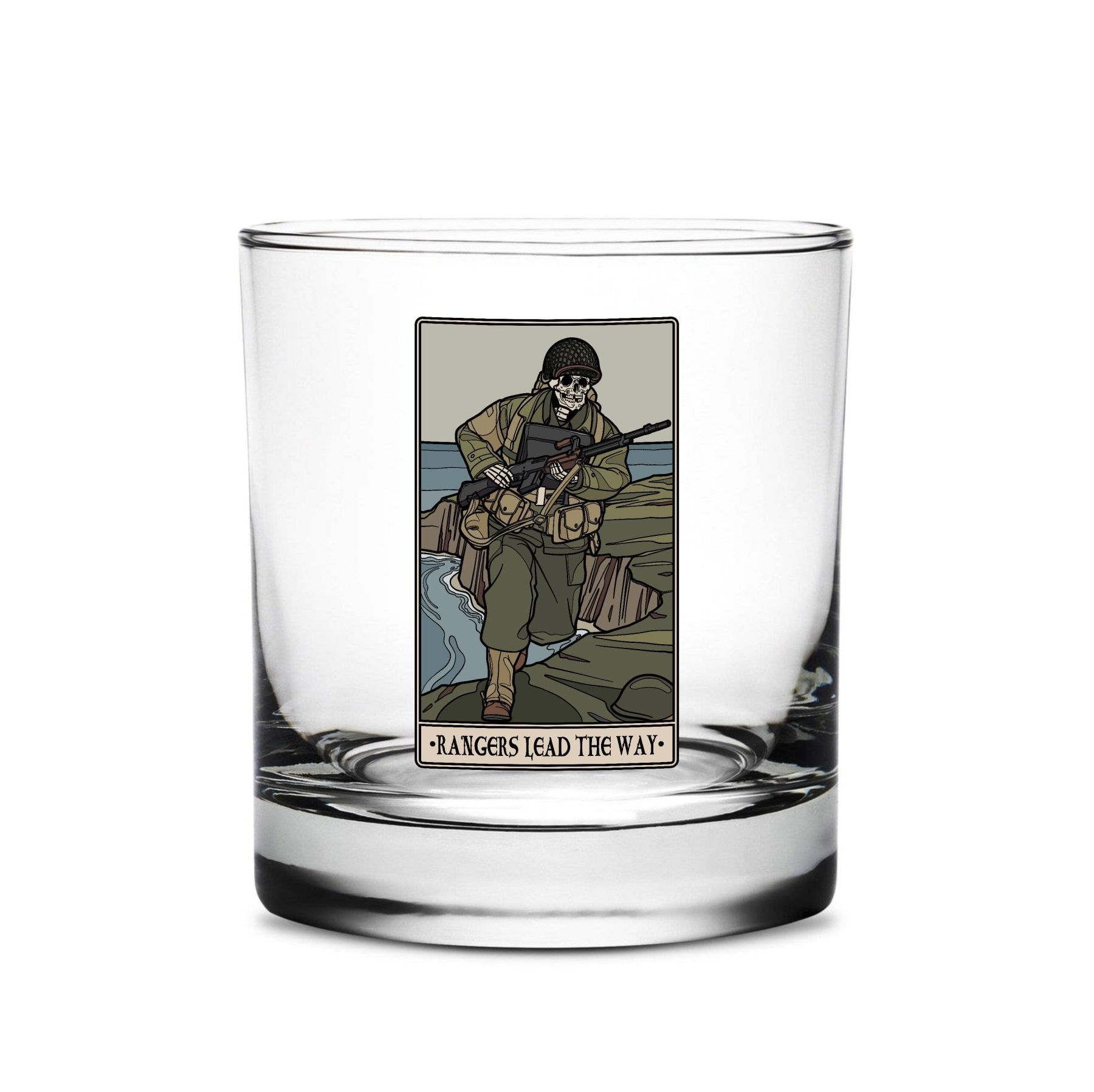 WW2 Pointe Du Hoc RLTW Whiskey Glass Set - 16oz - Glassware