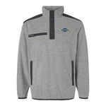 WWII Ranger Diamond Embroidered Melange Fleece Pullover - Small - Fleece