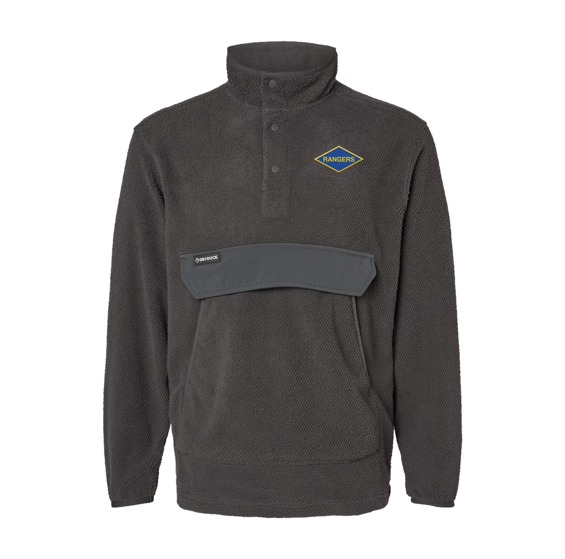 WWII Ranger Diamond Embroidered Mountain Fleece Pullover - Small - Fleece