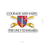 Xyston Courage And Faith Sticker - 3.75" - Private Sticker