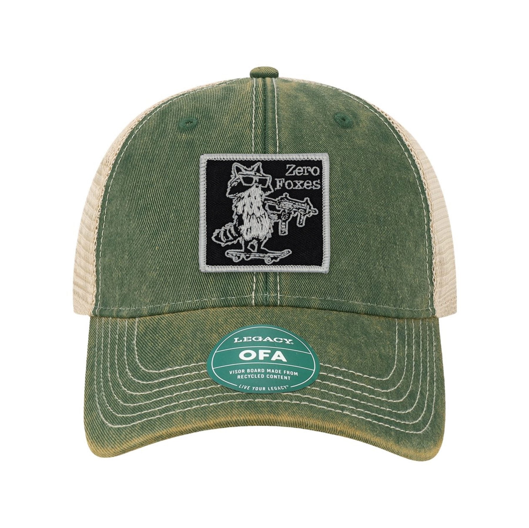 Zero Foxes Patch Old Trucker Hat - OSFA - Hat