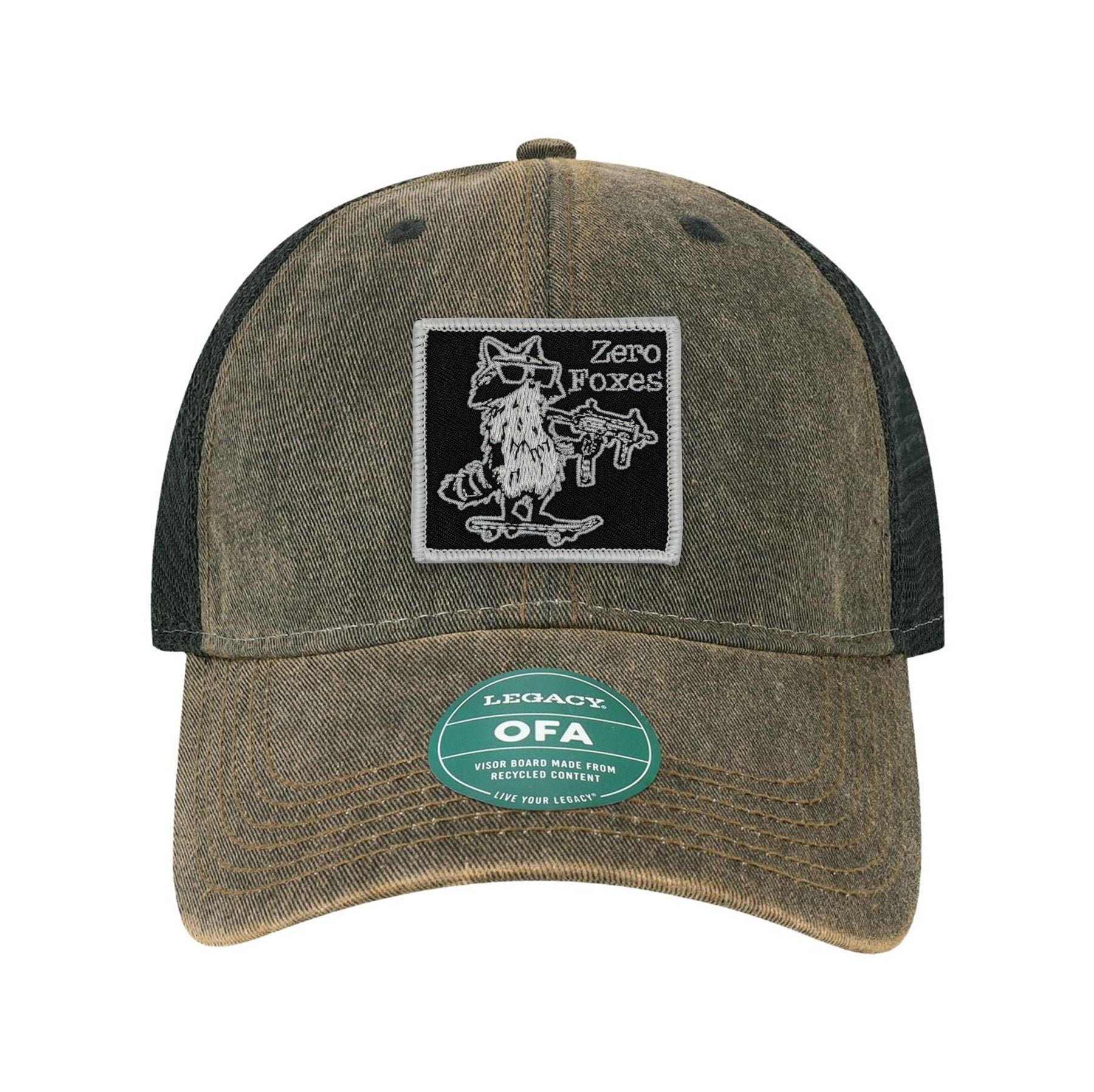 Zero Foxes Patch Old Trucker Hat - OSFA - Hat