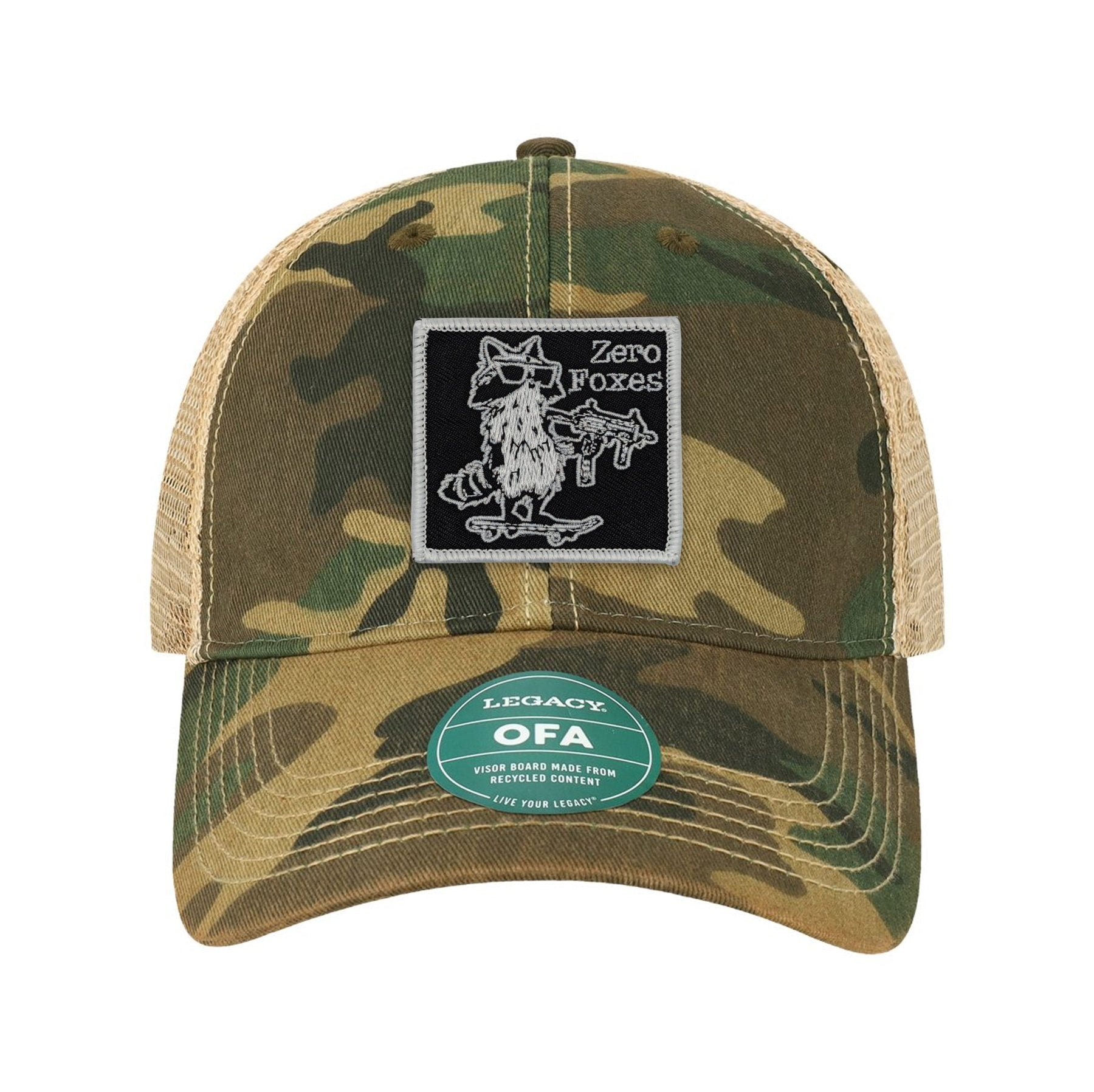 Zero Foxes Patch Old Trucker Hat - OSFA - Hat
