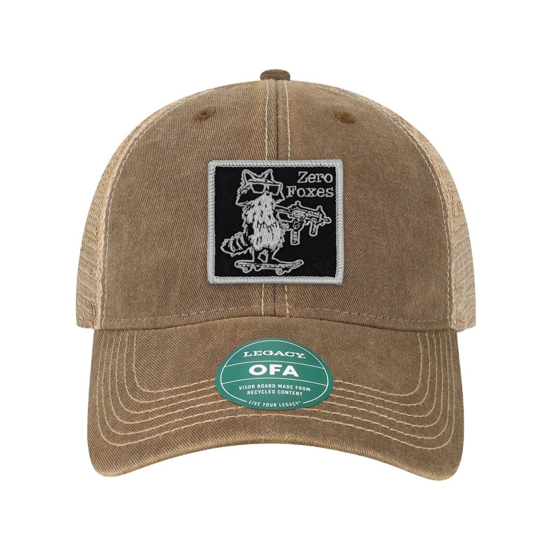 Zero Foxes Patch Old Trucker Hat - OSFA - Hat