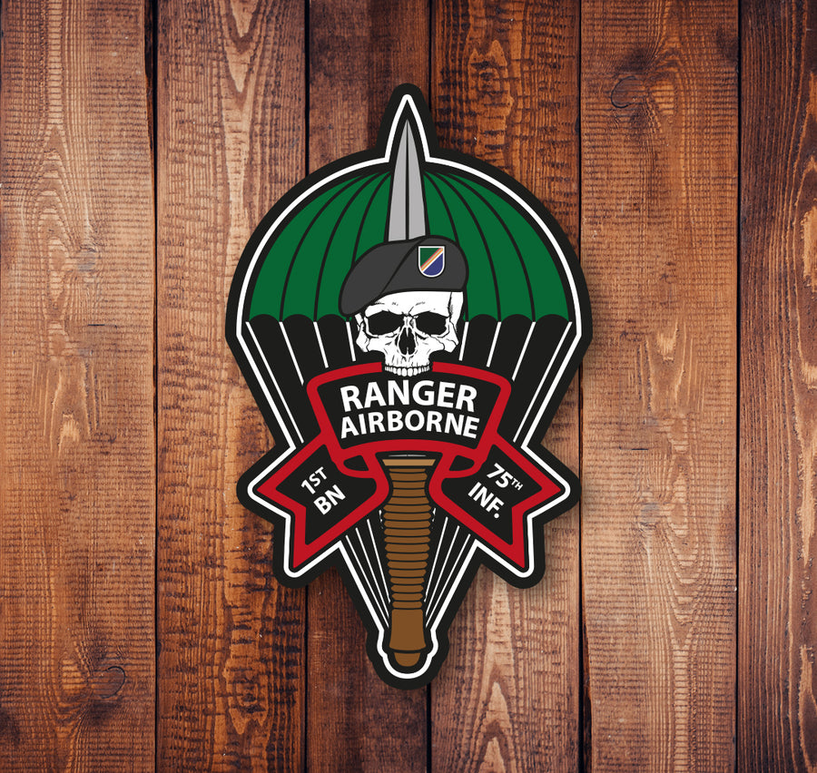 Ranger Skull Parachute Sticker