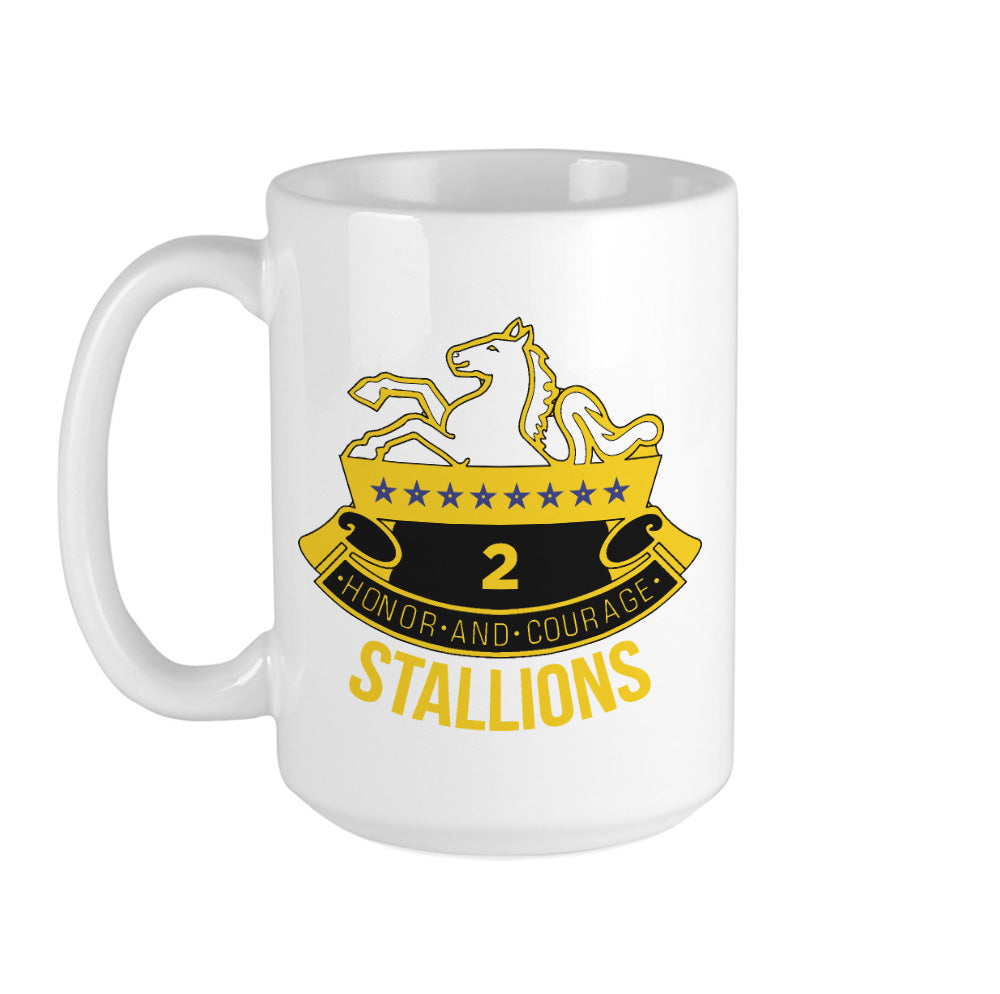 2-8 Cav Stallions Insignia Mug