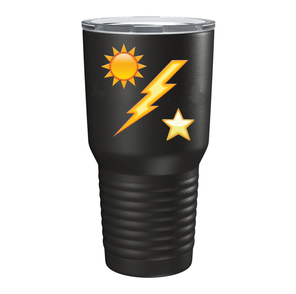 Emoji Star Sun Bolt Tumbler