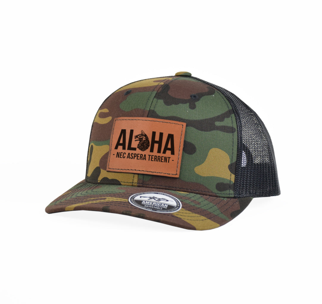 Aloha Wolfhounds Leather Snap-Back