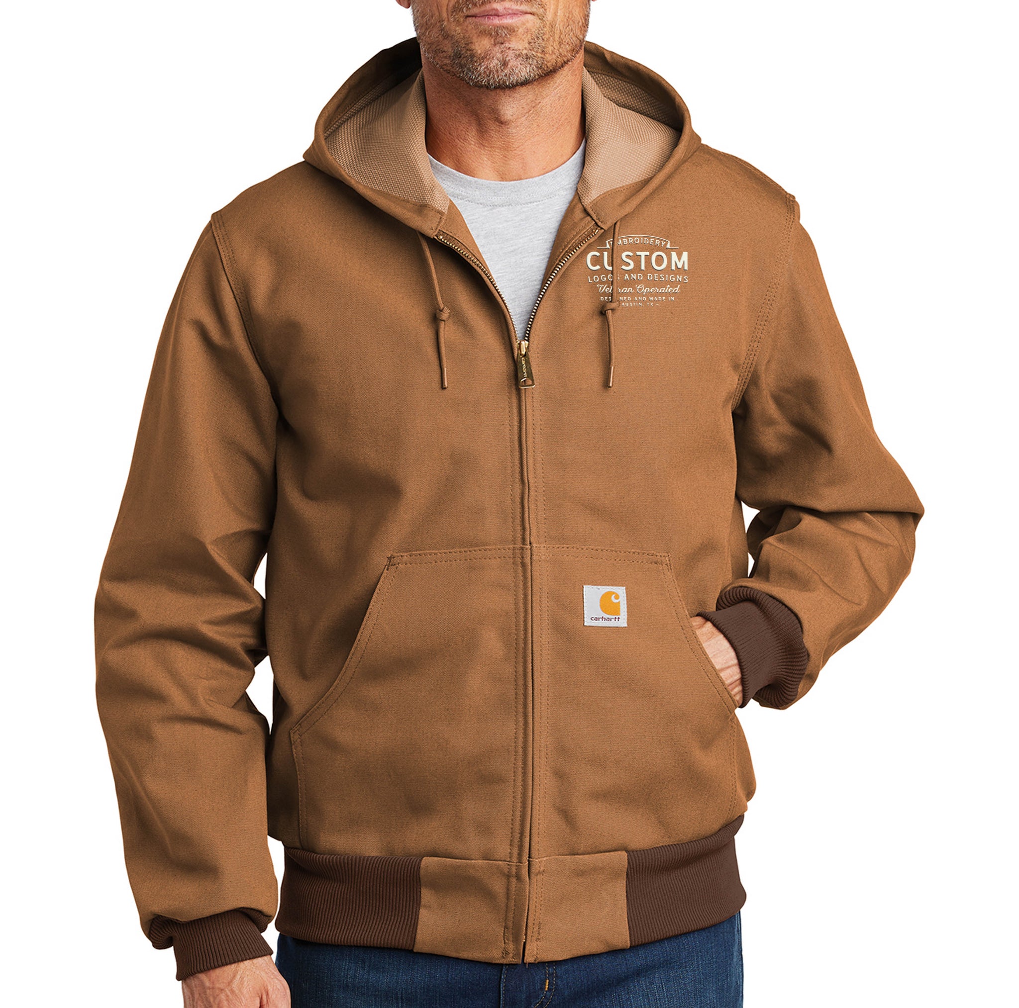Custom Embroidery - Carhartt ® Thermal-Lined Duck Active Jac