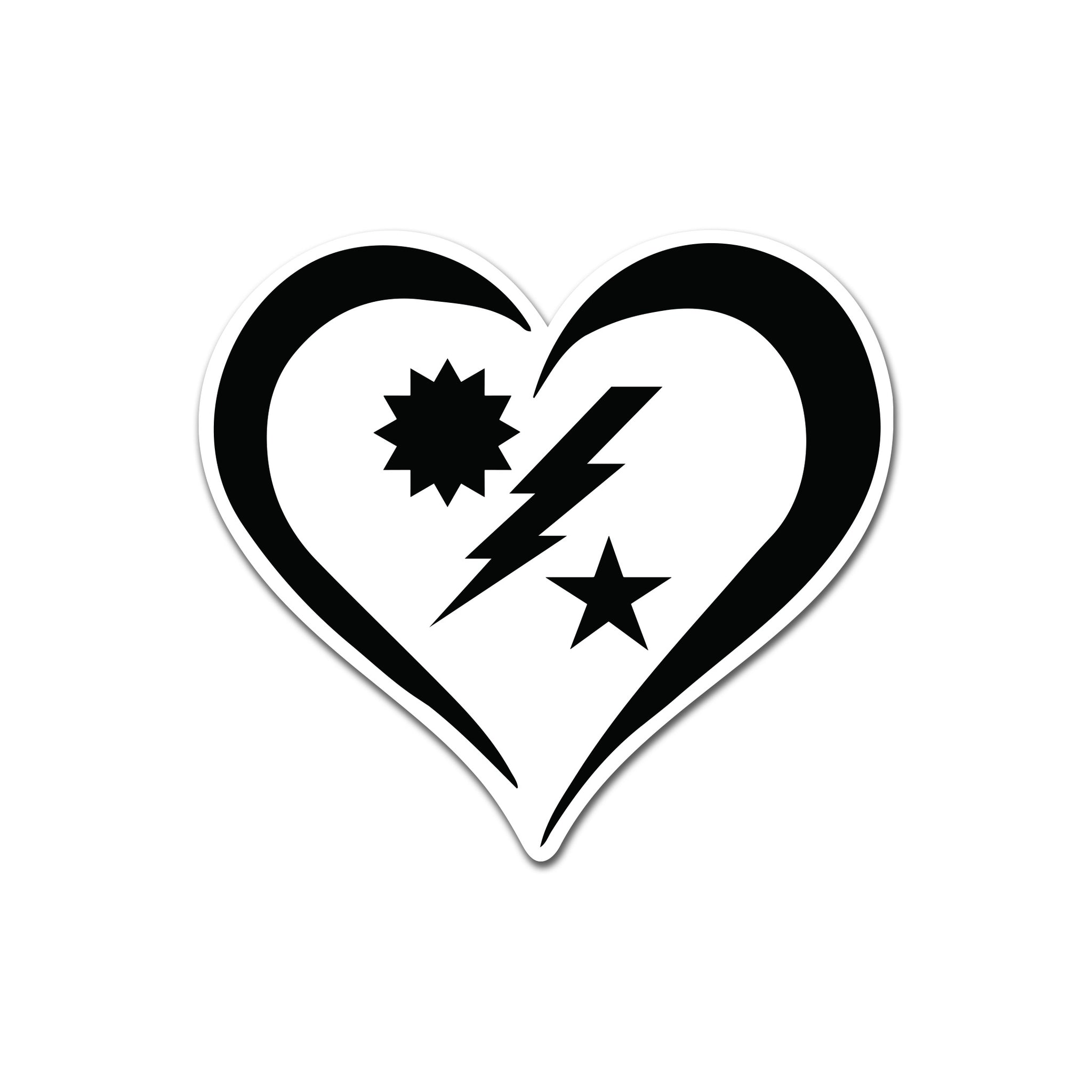 DUI Heart Sticker