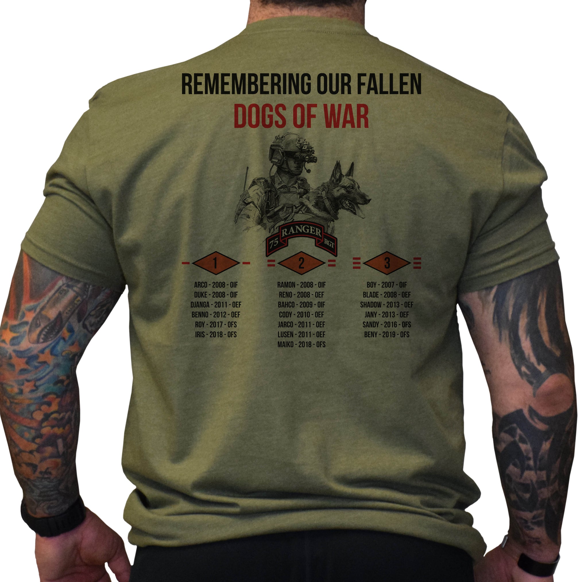 Ranger Dog Team Memorial Shirt