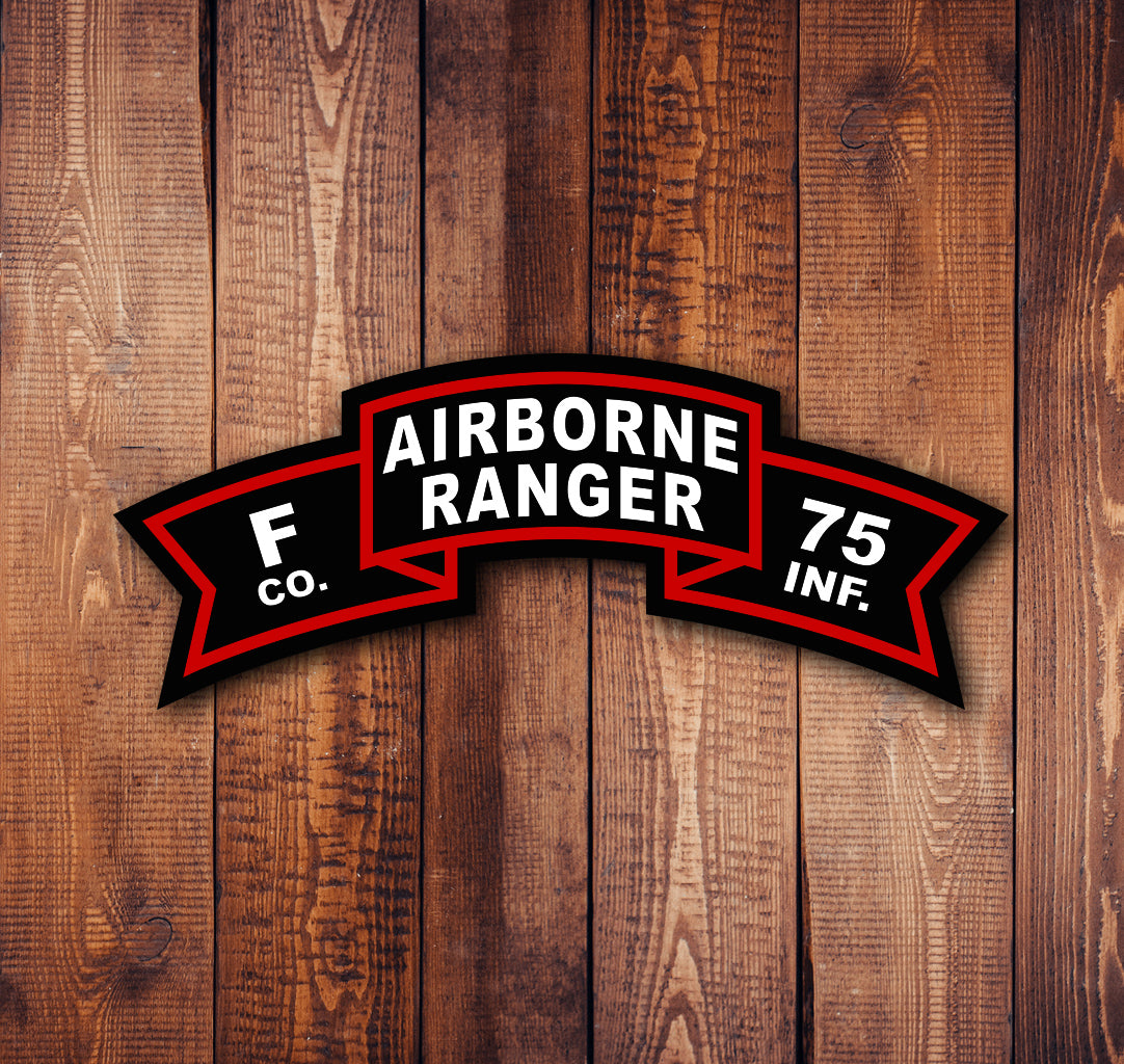 Airborne Ranger Old Scroll Sticker