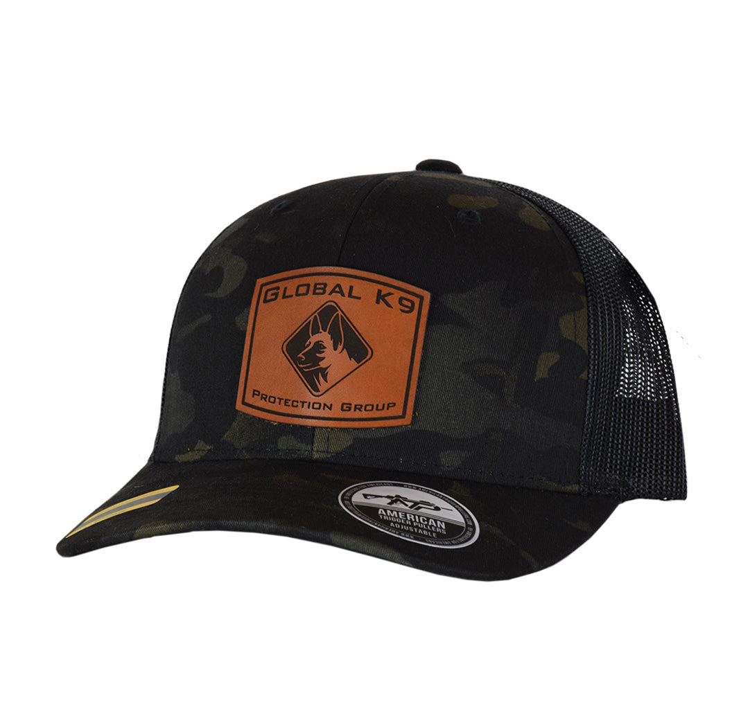 GK-9 Square Leather Patch Snap Back