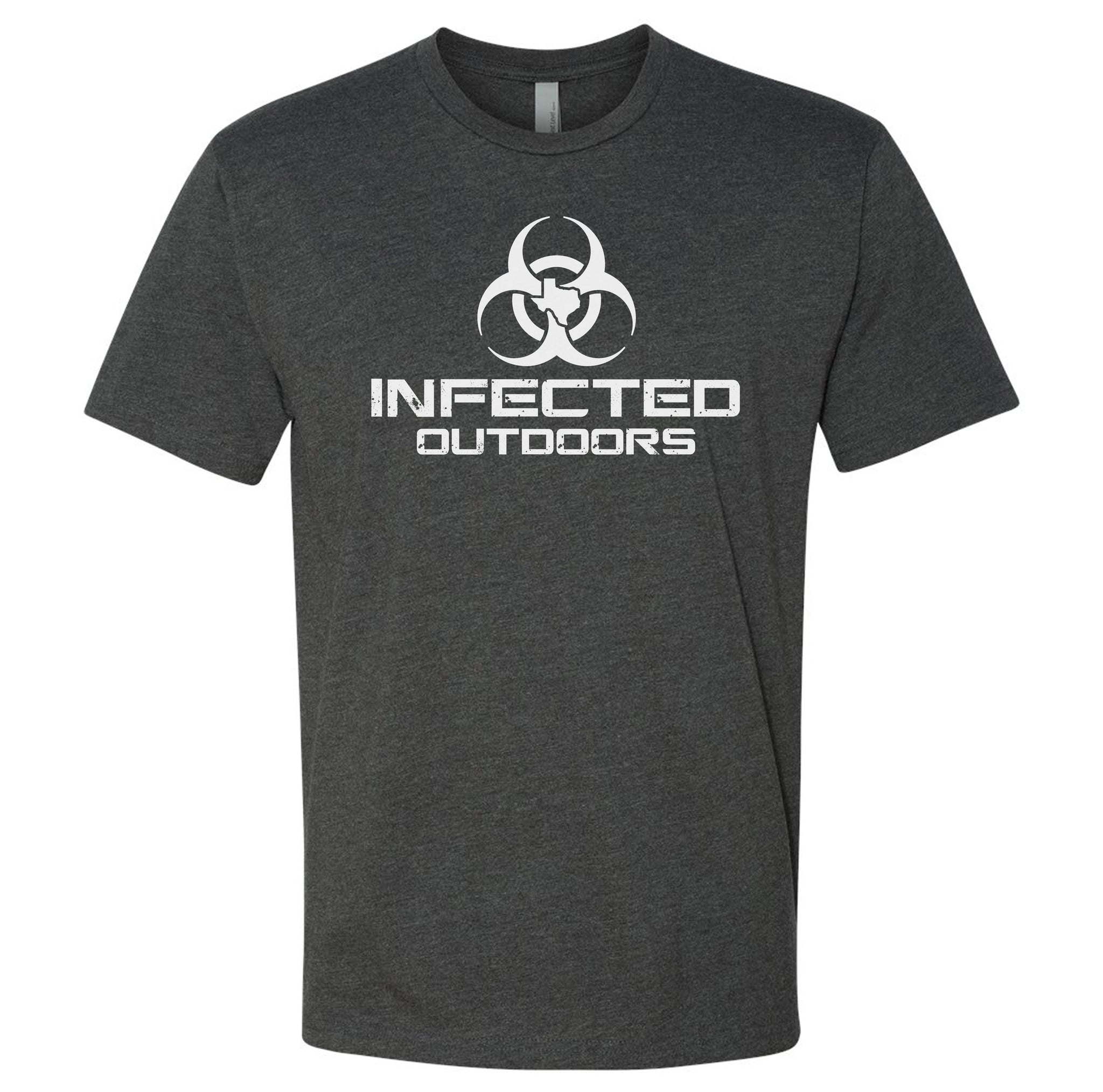 Infected Outdoors Stacked Logo Tee
