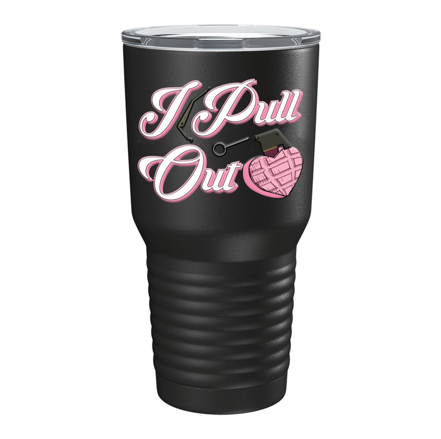 I Pull Out Candy Grenade Heart Tumbler