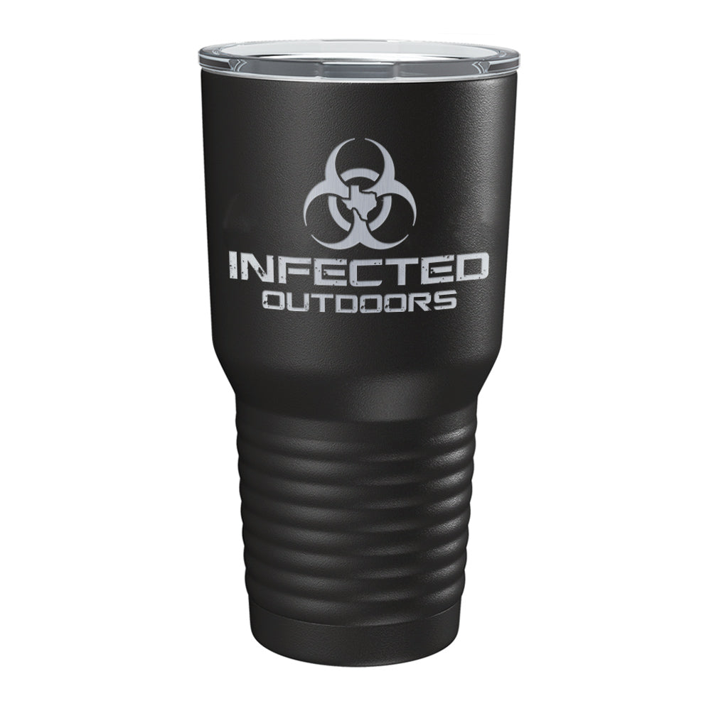 Infected Outdoors Stacked Logo Tumbler
