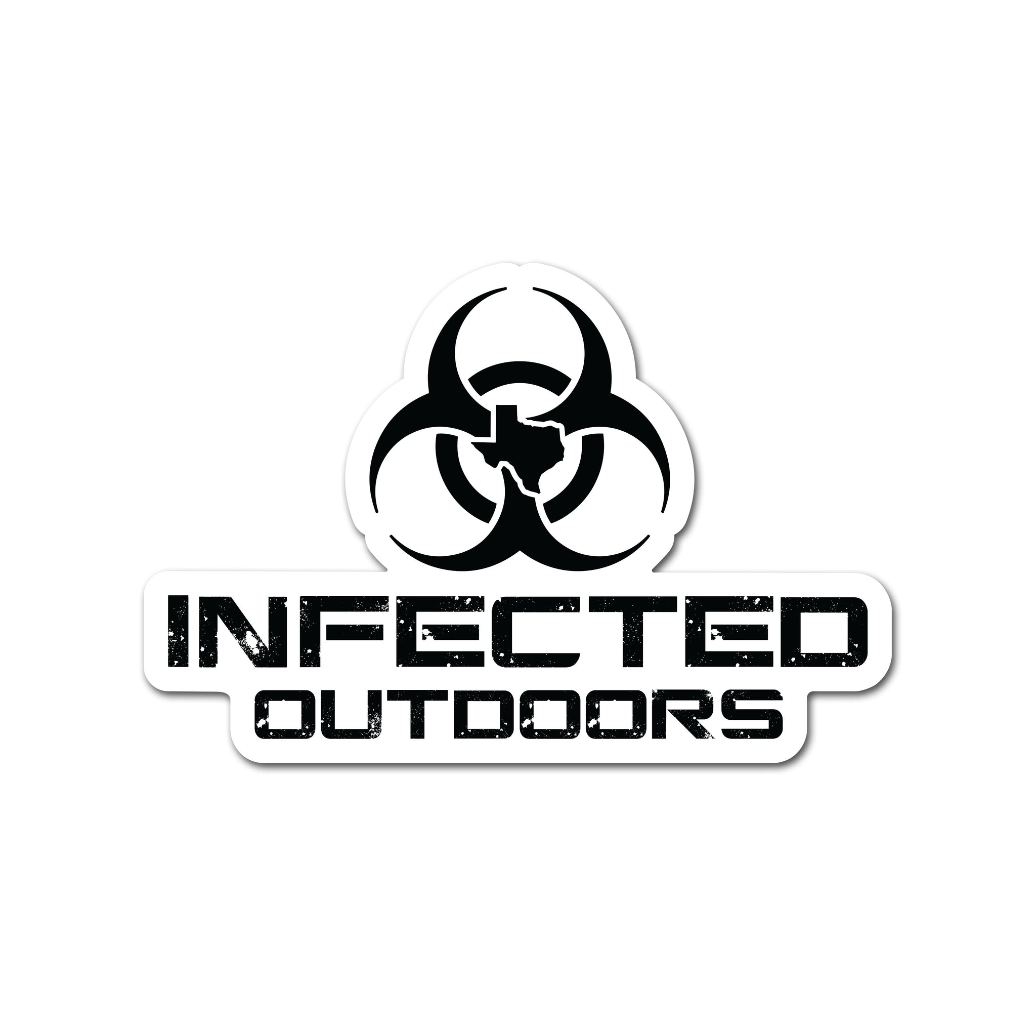 Infected Outdoors Stacked Logo Sticker