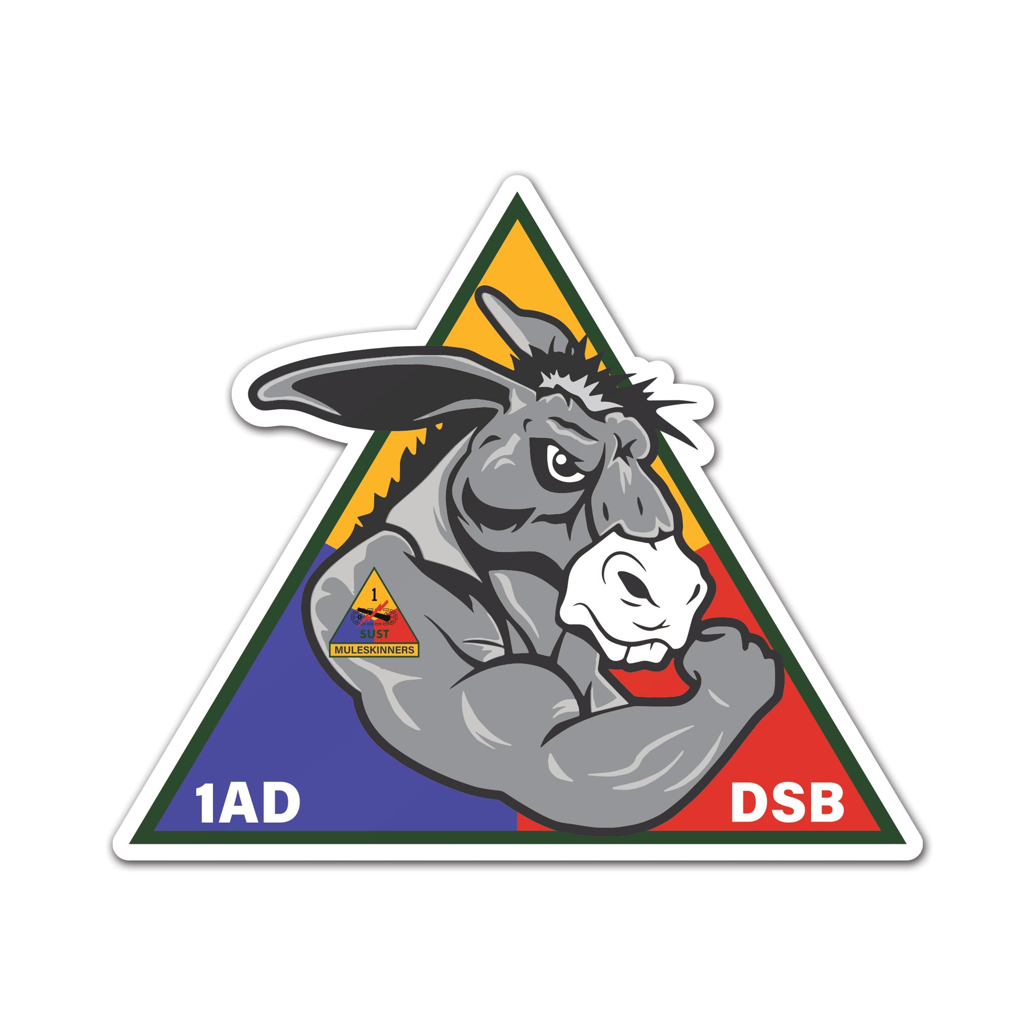 1AD DSB Muleskinner Triangle Sticker