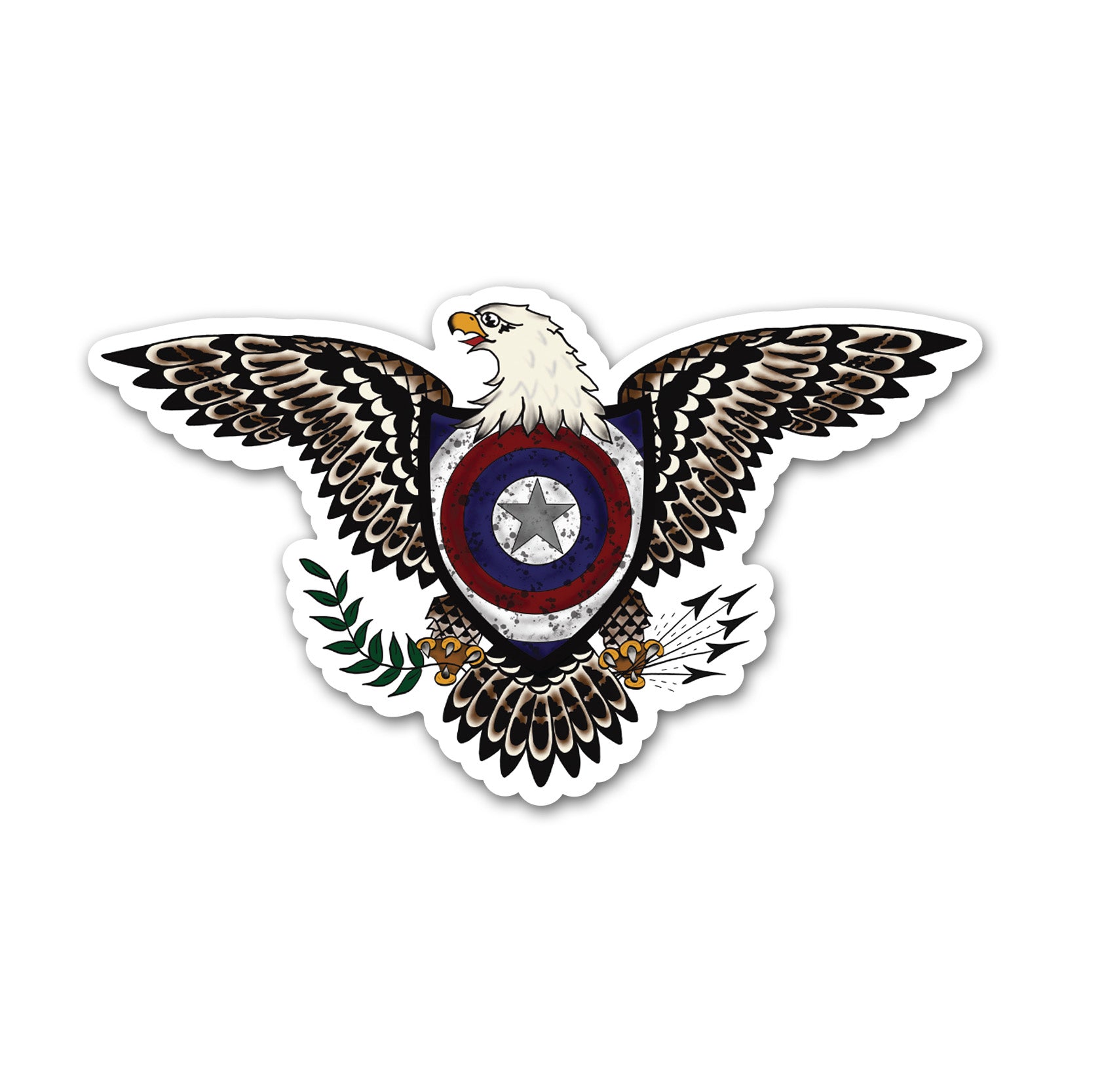 Traditional Eagle - America - Sticker
