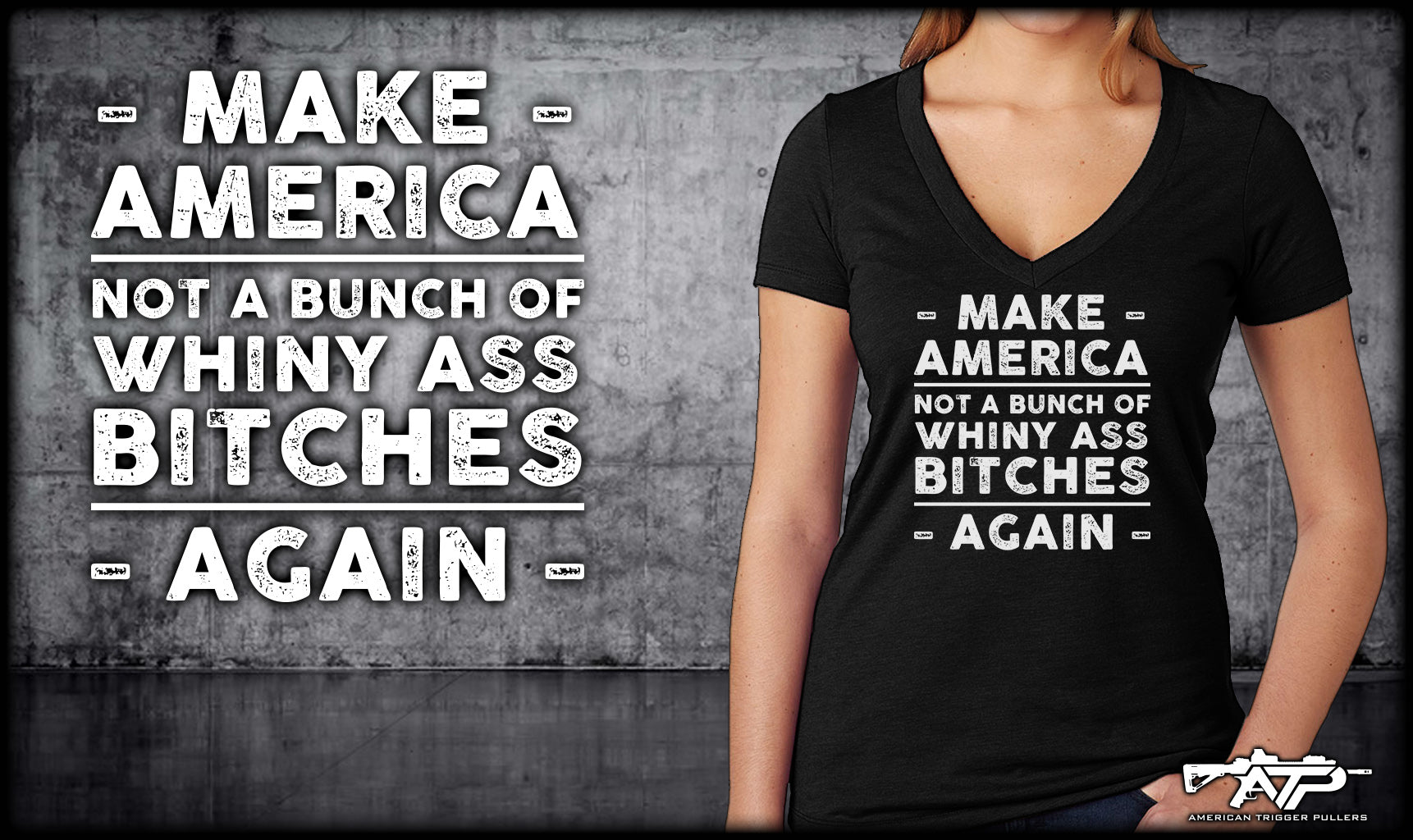 Make America - Ladies V-Neck