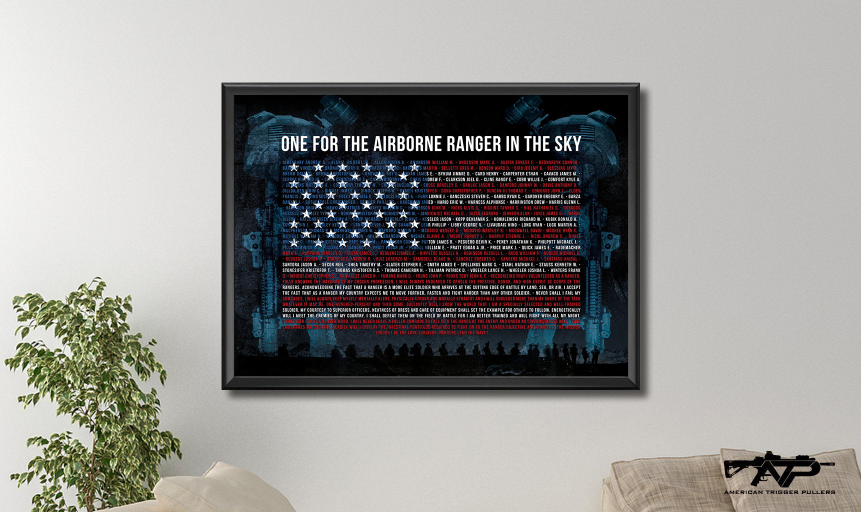 Airborne Ranger in the Sky Canvas