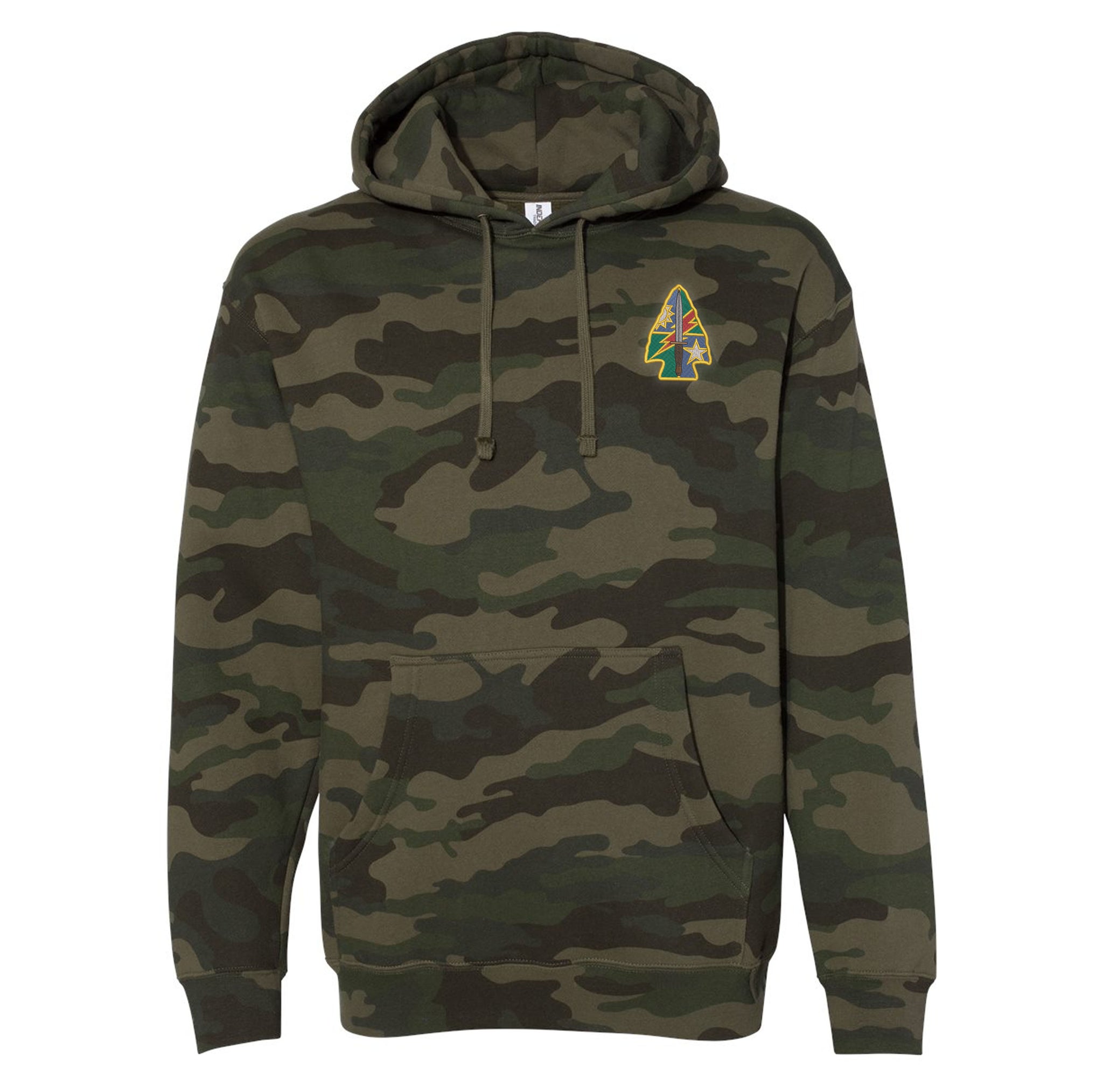 Color DUI Spearhead Embroidered Hoodie